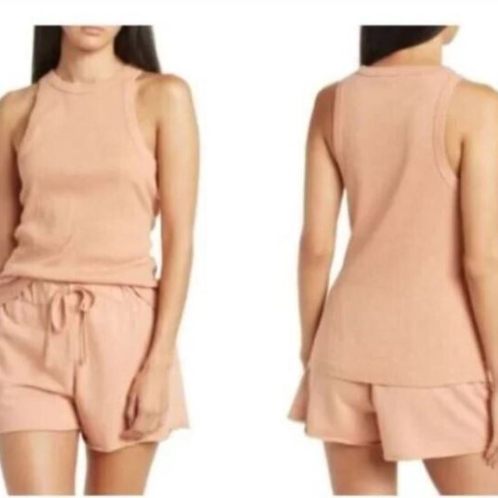 James Perse Women's Ribbed Knit Tank Top Tee T-Shirt NWT Sz 2 (US-M)